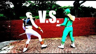 GREEN RANGER VS WHITE RANGER [upl. by Fin]