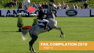 Show Jumping  Fails amp Falls Compilation 2019 Part 2 [upl. by Dinnage]