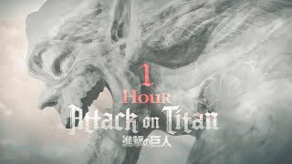 1 HOUR Attack on Titan FULL OPENING（Shinsei Kamattechan – My War） [upl. by Jerad]