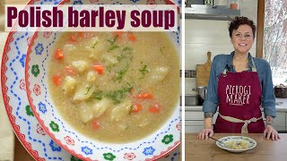 Simple Barley Soup KRUPNIK  cooking Polish food [upl. by Eiral]