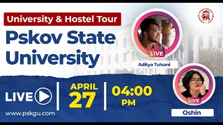 University and Hostel Tour  Pskov State University  MBBS IN RUSSIA [upl. by Nolahs]