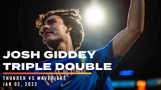 Josh Giddey YOUNGEST TRIPLEDOUBLE IN NBA HISTORY [upl. by Ahseele]