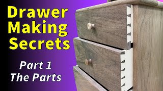 Drawer Making  The Right Way Parts [upl. by Joelly]