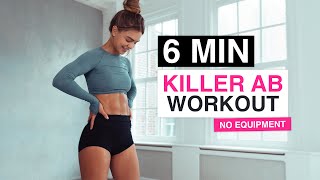 6 MIN KILLER AB WORKOUT [upl. by Alpheus385]