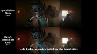 Disney vs Despecialized  ORIGINAL quotMaclunkeyquot Han Greedo Cantina Scene  A New Hope 1977 [upl. by Atiekal]