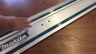 How to Connect 2 55quot Makita Track Saw Rails [upl. by Ednutey]