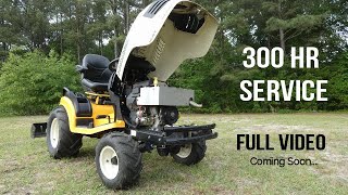 Cub Cadet GT2544 tractor 300 hour service video Hydraulic Fluid Change Oil Change and MORE [upl. by Ciccia]