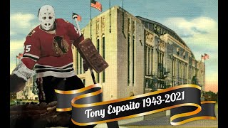 Rest in Peace former NHL Hall of Fame Goalie Tony Esposito of the Chicago Blackhawks [upl. by Emlen]