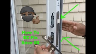 How to fix a Andersen Storm Door Handle Assembly Traditional Handle Set 42302 [upl. by Ardath583]