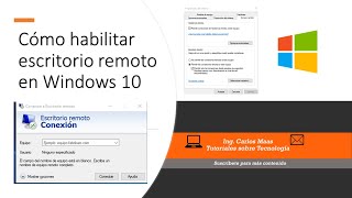 Configurar Escritorio Remoto Windows 10 [upl. by Lilak]