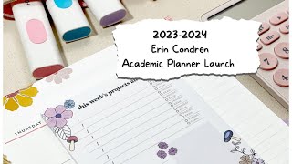 202324 ERIN CONDREN Academic Planner Launch [upl. by Rhoads274]