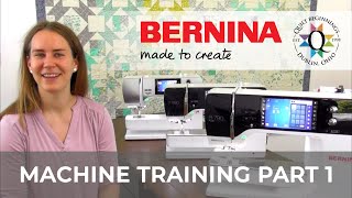 BERNINA Machine Training Part 1 Threading Bobbin Winding amp Maintenance  Quilt Beginnings [upl. by Akin]