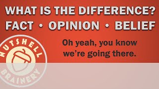 Difference Between Facts Opinions and Beliefs [upl. by Ainelec590]