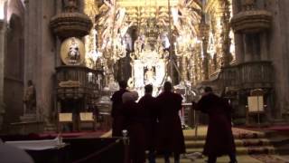 Swinging of the Botafumeiro in the Cathedral of Santiago de Compostela [upl. by Harlen]