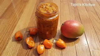 Pilipili ya KukaangaJinsi ya kupika Pilipili ya Maembe Mabivu Mango amp Habanero RecipeHot Chilli [upl. by Suoicerpal585]