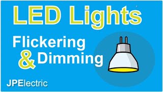 Flickering LED lightbulbs  How to stop it [upl. by Illa]