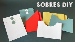 📚 Cómo Hacer BOLSILLOS o SOBRES para CUADERNOS 💛  Regalo 📦 3 PLANTILLAS [upl. by Analiese]