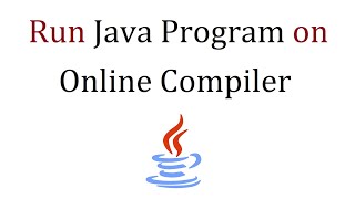 How to run a Java program on Online Compiler [upl. by Irita]