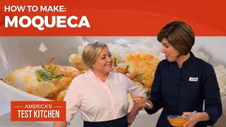 How to Make Moqueca Brazilian Shrimp and Fish Stew [upl. by Eilasor]