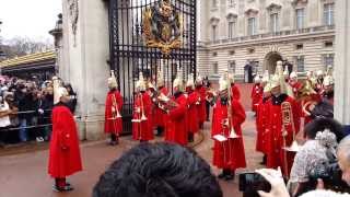 Changing the Guard at Buckingham Palace London [upl. by Yrojram]