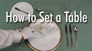 Learn How to Set a Formal Dinner Table [upl. by Enylrac564]