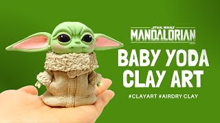 How to Make Yoda with Clay  Simple Shapes amp Unique Texture Techniques [upl. by Eniamraj]