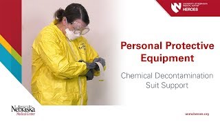 Chemical Decontamination PPE Suit Support [upl. by Esyahc]