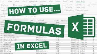 How to Use Formulas in Excel [upl. by Sivar451]