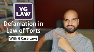 Defamation Essentials Defences and case laws  Law of Torts [upl. by Kcyrred]