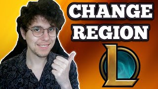 How To Change Region In League Of Legends [upl. by Ravaj]