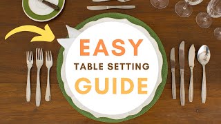 How to Set a Dinner Table with Cutlery FULL TUTORIAL [upl. by Mafala778]