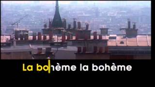 AZNAVOUR la bohème KARAOKE [upl. by Francklyn]