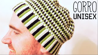 GORRO UNISEX a Crochet  How to crochet a UNISEX HAT BEANIE [upl. by Milton408]