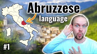 Abruzzese Dialect  Can Catalan French Spanish and Latin speakers understand it  1 [upl. by Shlomo]