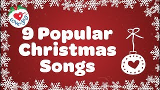 Top 9 Christmas Songs and Carols with Lyrics [upl. by Rochette255]