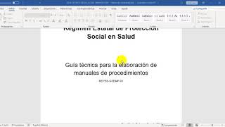 GUIA TECNICA PARA HACER MANUALES DE PROCEDIMIENTOS [upl. by Aihsila]