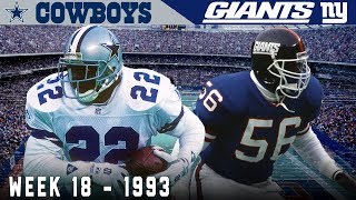 The Emmitt Smith Game Cowboys vs Giants 1993  NFL Vault Highlights [upl. by Fonseca]