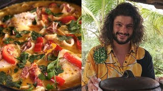 MOQUECA DE PEIXE COM FAROFA  Temporada de Verão  Mohamad Hindi [upl. by Schilit]