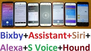 Bixby Voice Vs Google Assistant Vs Siri Vs Alexa Vs Cortana [upl. by Gerick]