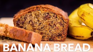 Moist Banana Bread Recipe  Sweet Bread [upl. by Ivers476]