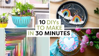 10 Quick amp Easy DIY Crafts Under 30 Minutes [upl. by Kennedy]