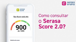 COMO CONSULTAR O SERASA SCORE 20 [upl. by Enilhtak]