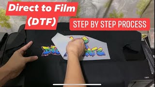 How to Print DTF Direct to Film  Step by Step Process [upl. by Ollecram]