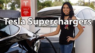 Tesla Superchargers  What are they How do they work [upl. by Atikat195]