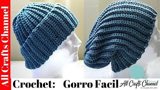 CROCHET Gorro facil rapido y Bonito [upl. by Emeline407]