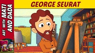 Art with Mati and Dada  George Seurat  Kids Animated Short Stories in English [upl. by Sussi]