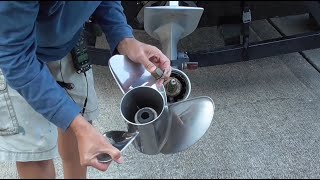 Installing a Solas propeller on a 2019 Mercury ProXS 115 [upl. by Gile]