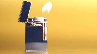 ST Dupont Blue amp Gold Ligne 2 Lighter [upl. by Sandry]