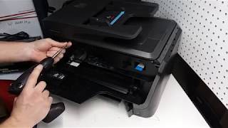 Taking Apart HP Officejet 8710 Printer 8715 for Parts or Repair [upl. by Lydnek]