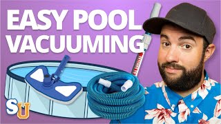 How To VACUUM A POOL Above Ground and Inground [upl. by Brittan595]